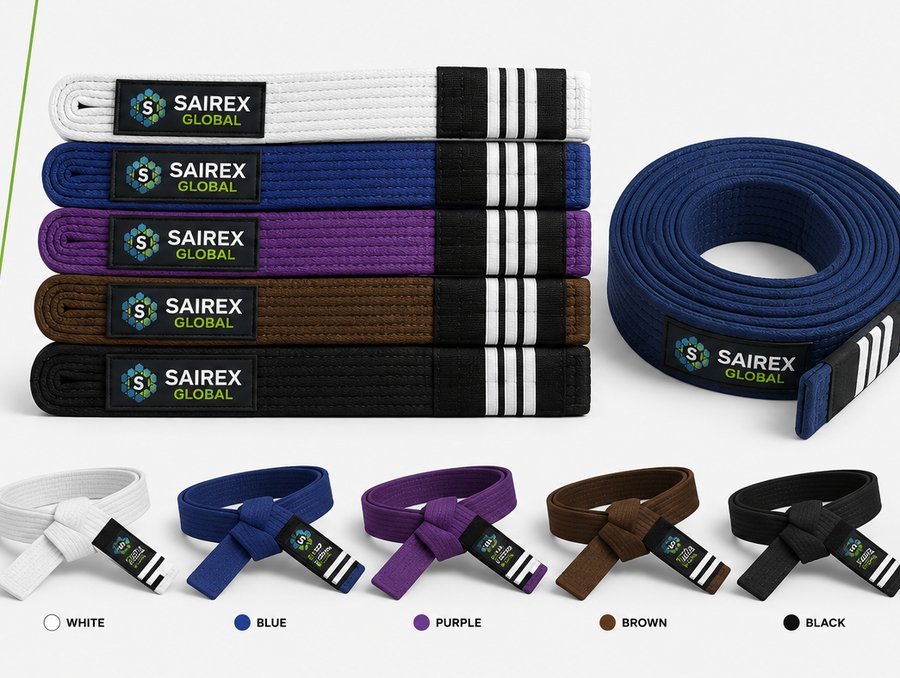 BJJ Belts — custom manufacturing by SAIREX Global